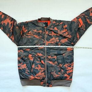 Under Armour Camo Bomber Jacket - Black and Orange